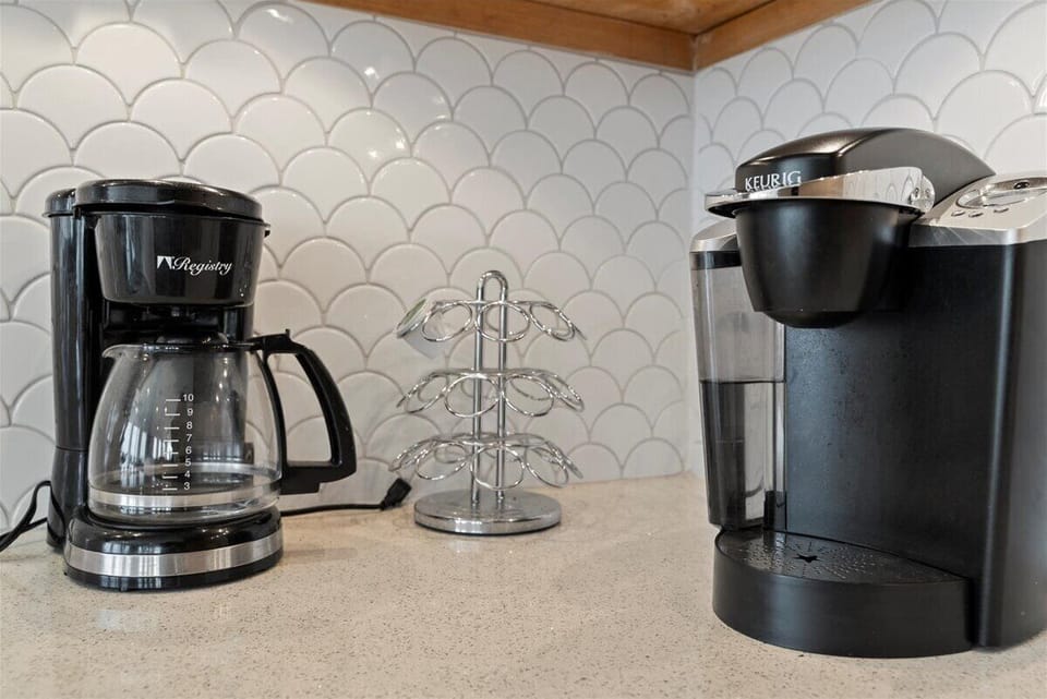 Coffee lovers, we've got you covered! With a traditional coffee pot and Keurig in-house, you'll never miss out on your morning brew!