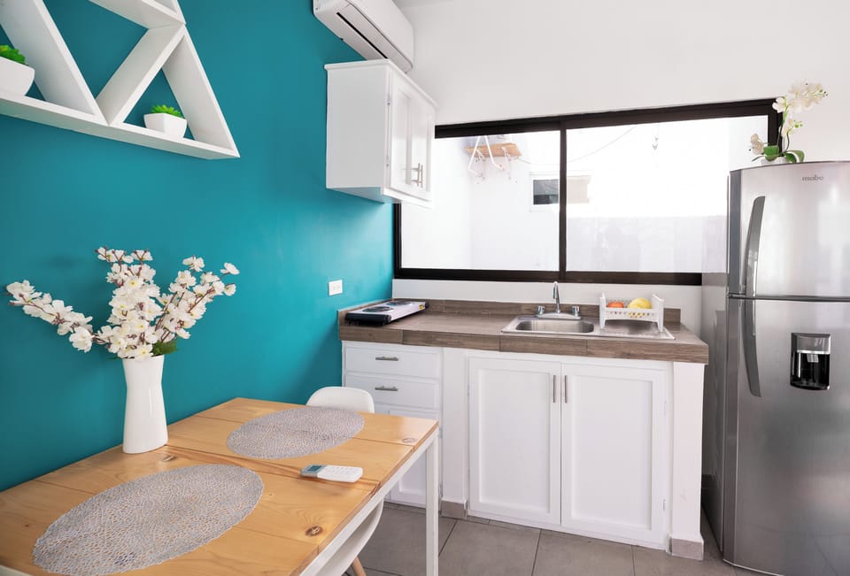Classic Apartment, Balcony, Courtyard View | Private kitchen | Coffee/tea maker, toaster, blender, griddle