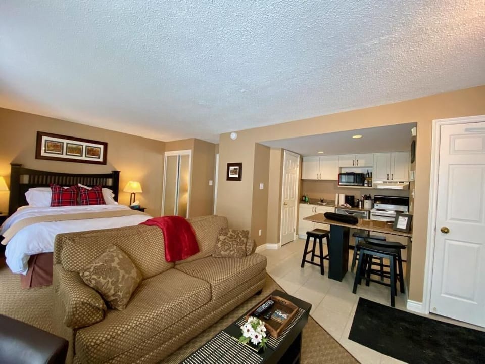 Standard Apartment, 1 Queen Bed with Sofa bed, Mountain View, Mountainside | Iron/ironing board, WiFi (free), bed sheets