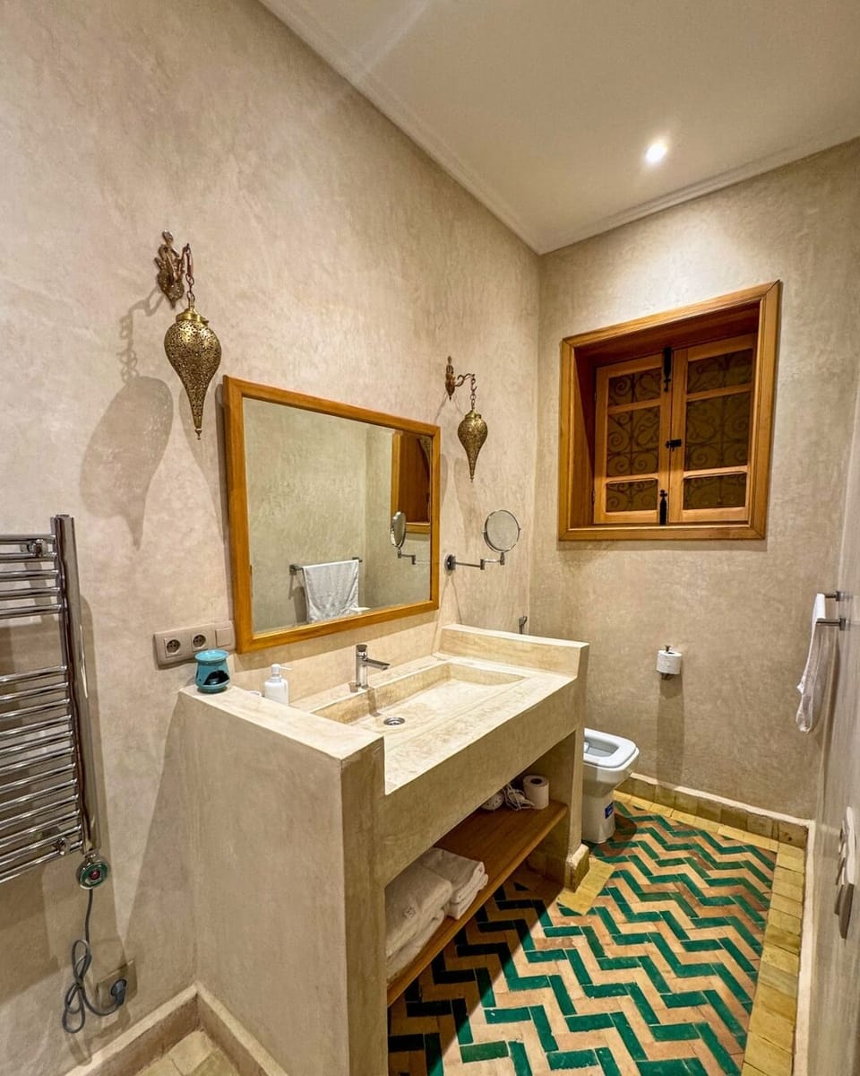 Premium Quadruple Room, Balcony, Pool View | Bathroom | Free toiletries, hair dryer, bathrobes, slippers
