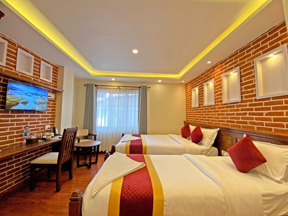 Deluxe Double or Twin Room, City View | Desk, laptop workspace, soundproofing, free WiFi