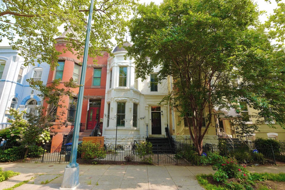 Sidewalk view of unit
