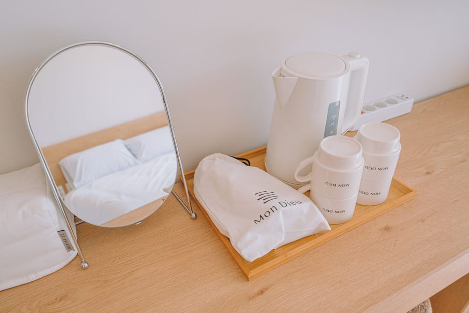 Desk, blackout drapes, iron/ironing board, free WiFi