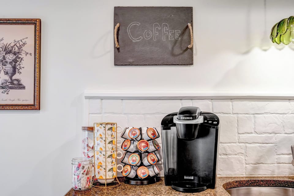 Coffee bar ready for slow mornings