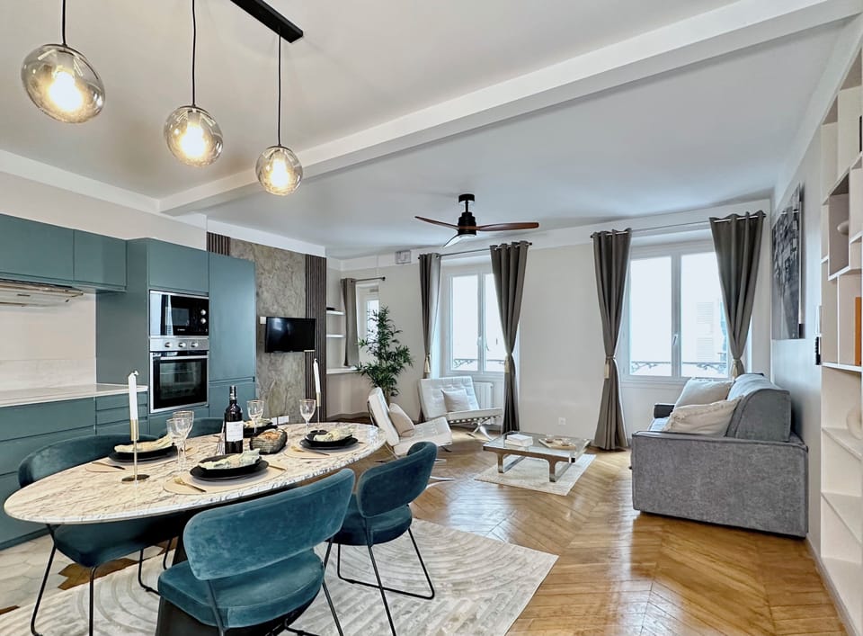 Deluxe Apartment, Courtyard View | Living area | 80-cm Smart TV with digital channels