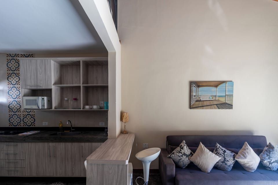 Standard Loft | Private kitchen | Mini-fridge, microwave, stovetop, cookware/dishes/utensils