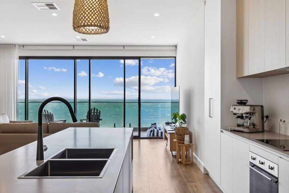 Enjoy stretching ocean vistas as you cook up a storm in the kitchen.