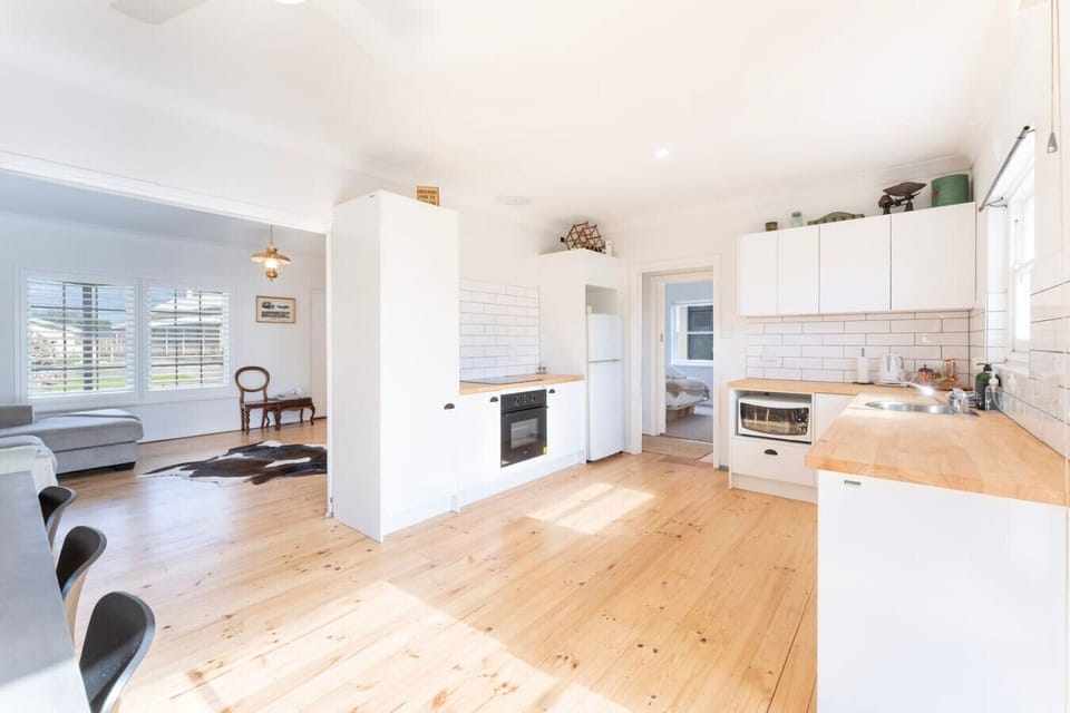 The open plan kitchen and dinning area offers ample space for your whole group to come together.