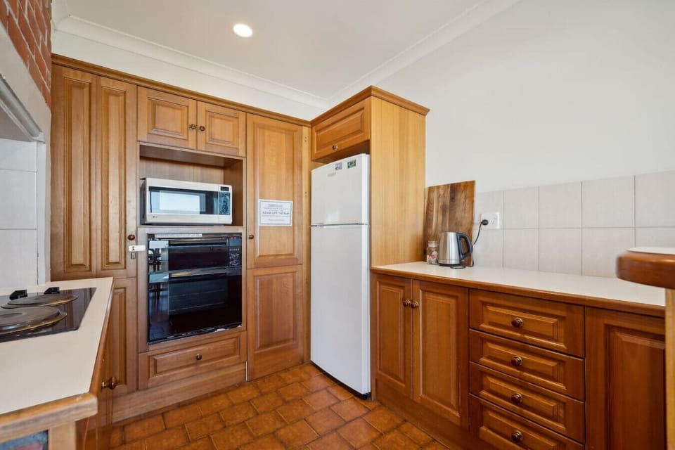A simple kitchen has all you need to prepare meals at home.