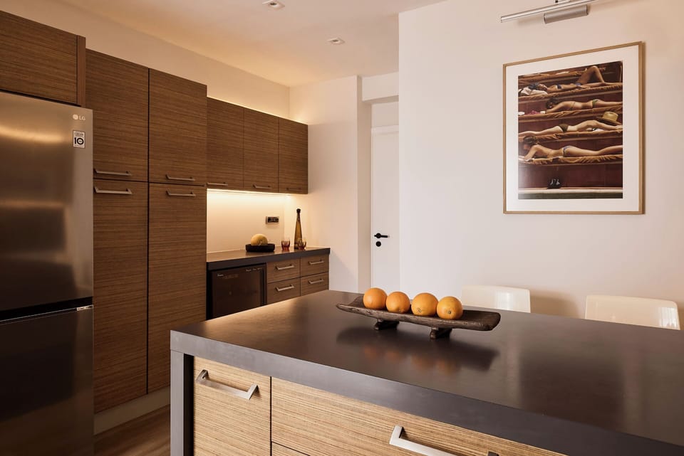 Luxury Penthouse, Sea View | Private kitchen | Espresso maker, coffee/tea maker, full-size fridge, microwave