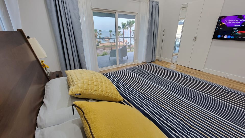 King master bedroom on a 3rd floor and Lagoon View from the balcony