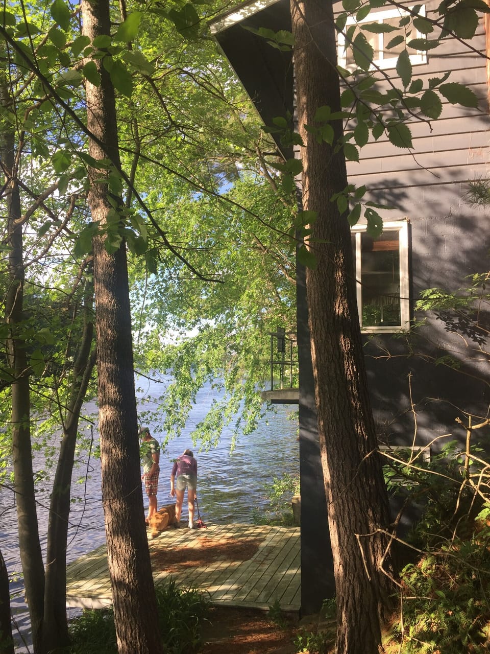 This shows you how close we are to the lake.  We have a year round dock. 