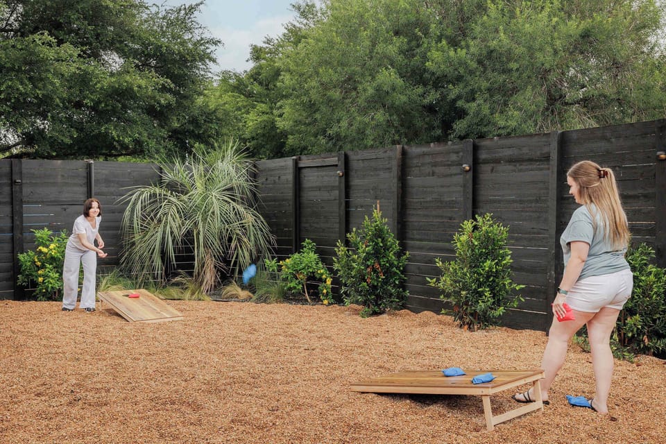 Shared Outdoor Area | Fire Pit | Ping Pong + Cornhole | First Floor