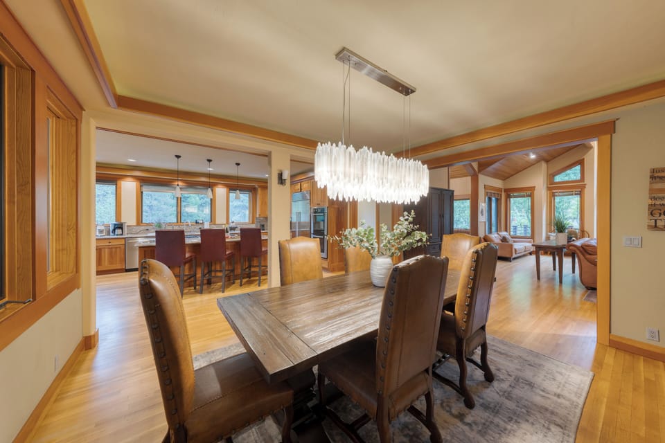 Elegant dining area with stylish touches
