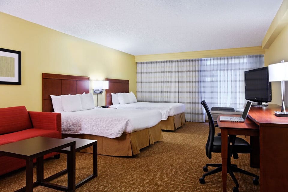Stretch out comfortably with two beds and plenty of space.