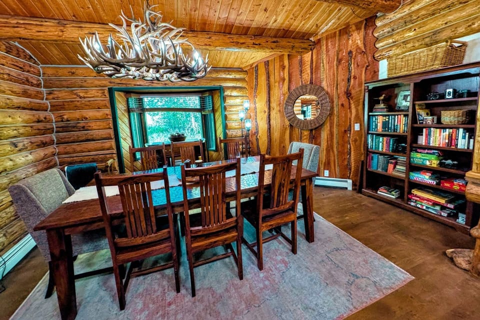 Gather around the dining table for food, conversation, and fun!