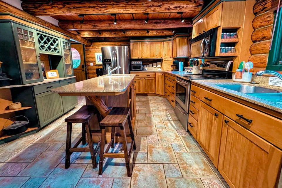 The kitchen is fully stocked — it is a breeze preparing any meal.
