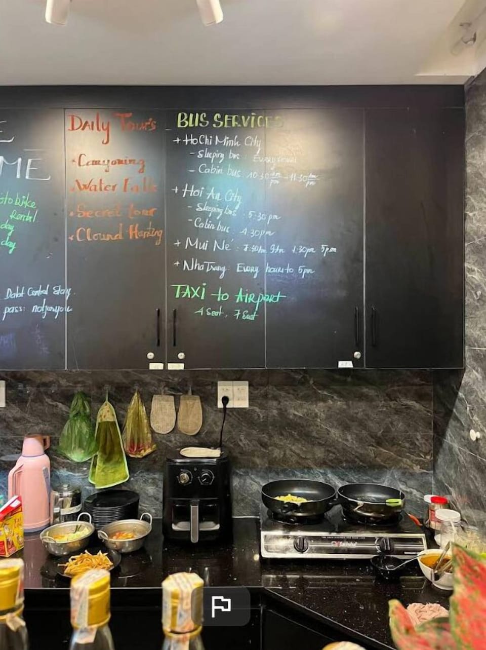 Daily self-serve breakfast for a fee