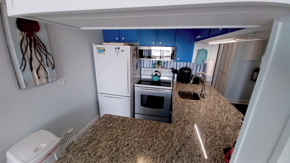 full kitchen.