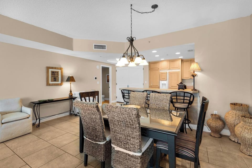 Dining and kitchen area