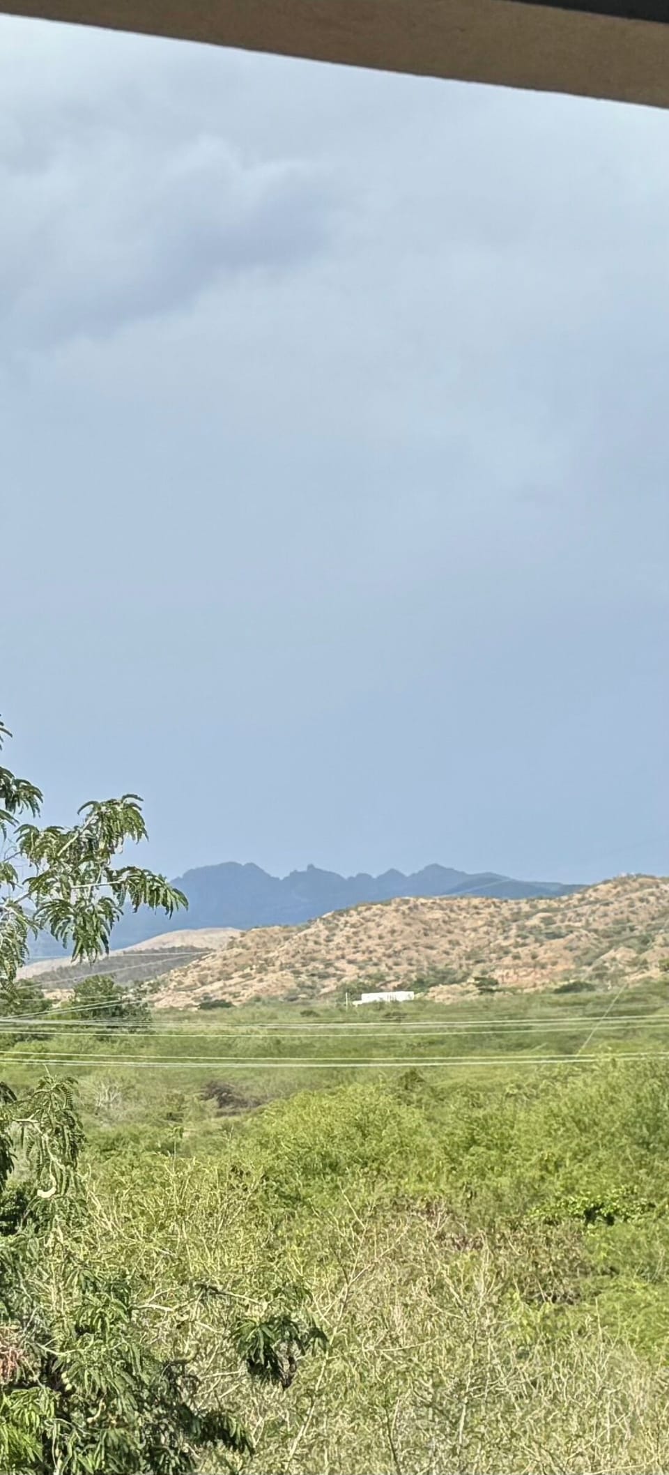 View to Mountains behind the House