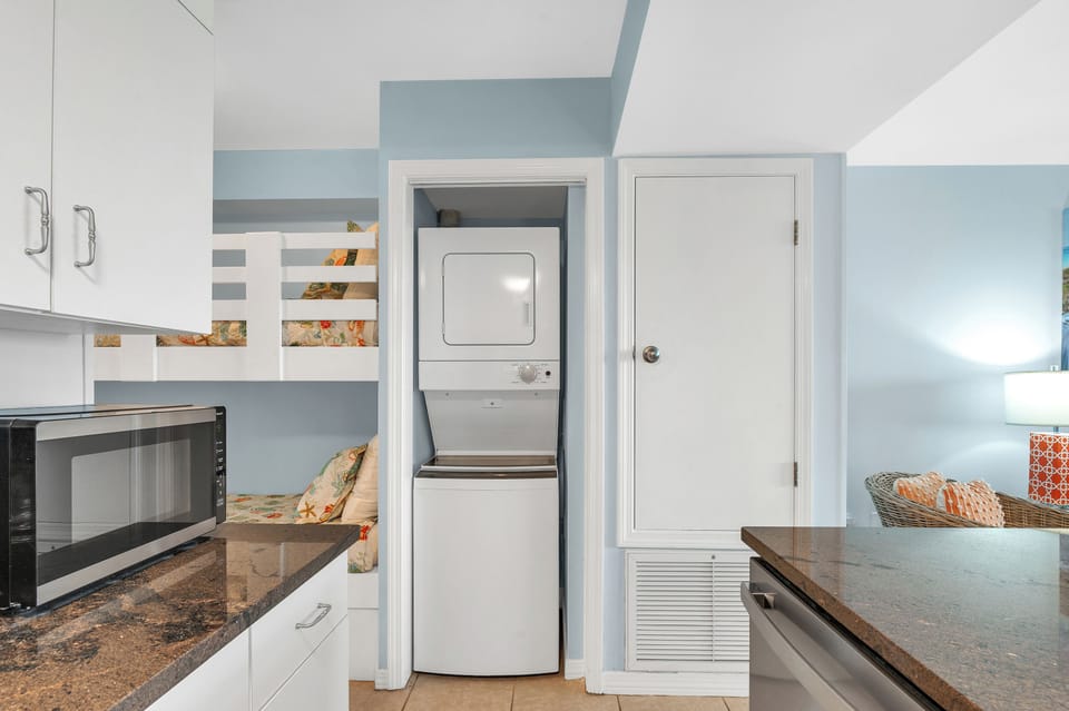 Washer and Dryer inside the Condo