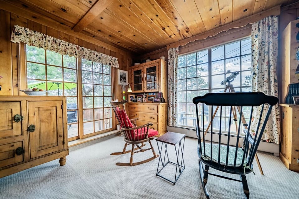 Another view of the study. This is a wonderful place to sit and watch the morning sunrise and have morning coffee.