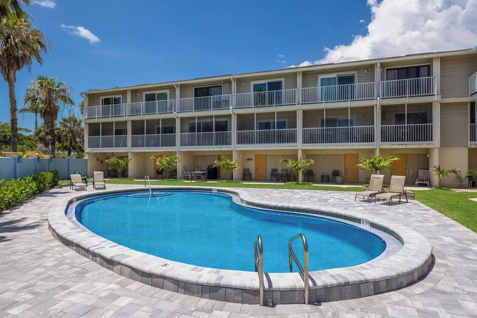 Shared heated pool
