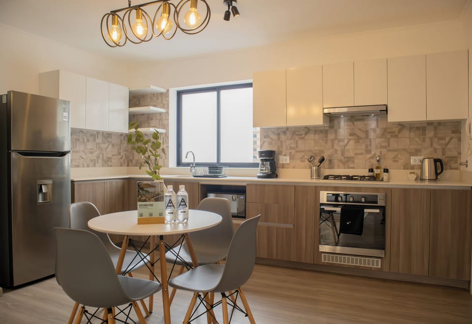 Apartment | Private kitchen | Fridge, microwave, oven, toaster