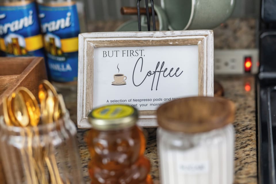Coffee bar. 