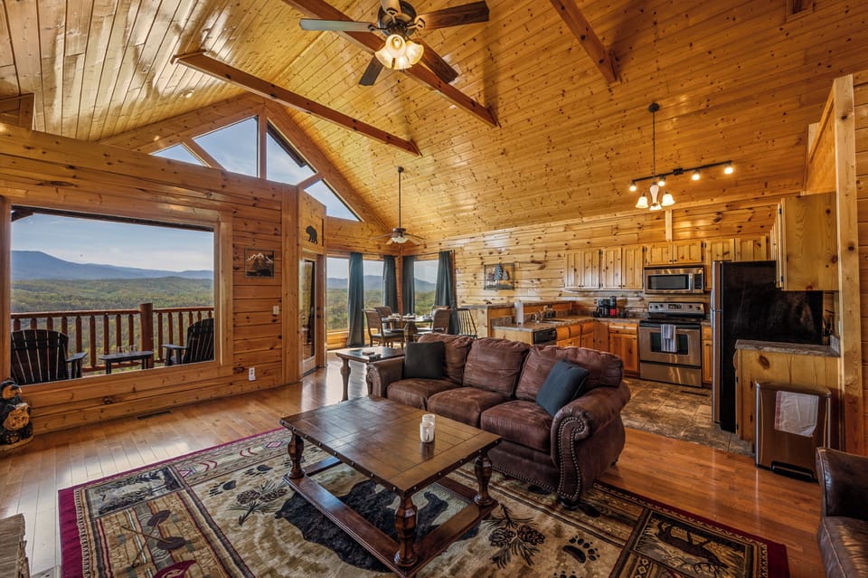 Spacious open floor plan—perfect for gathering, dining & relaxing