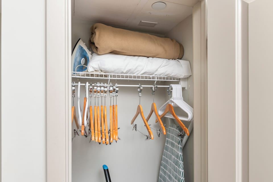 Organized closet essentials