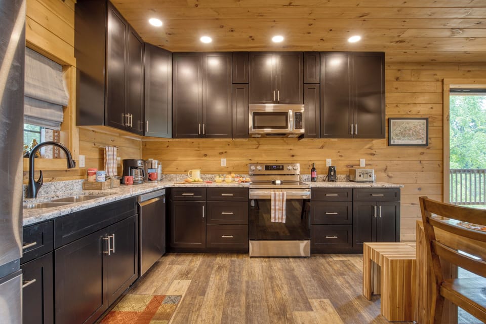 Ample counter space for meal prepping.