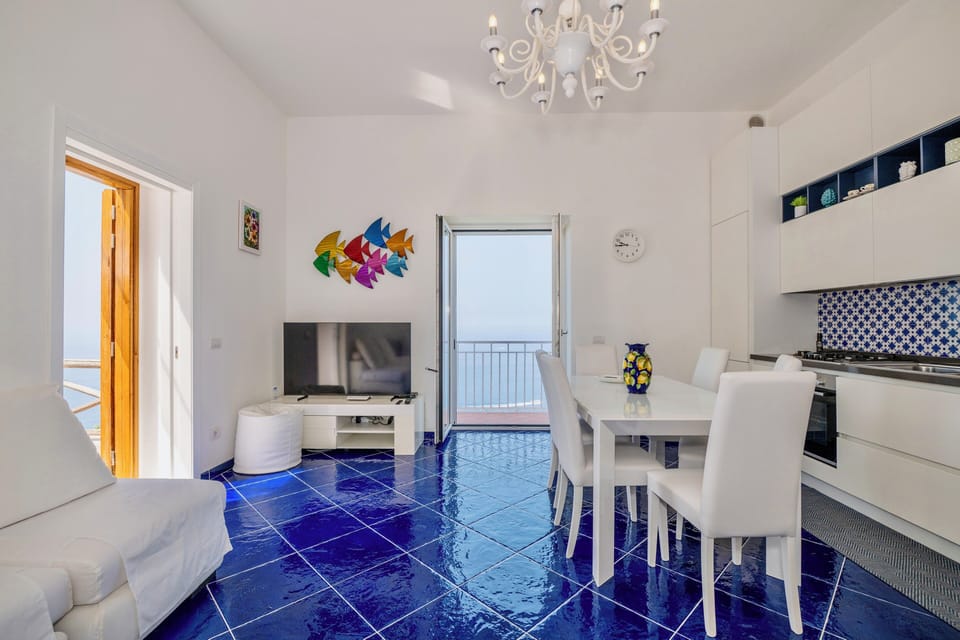 Apartment, 2 Bedrooms, Sea View | Living area | 32-inch flat-screen TV with digital channels