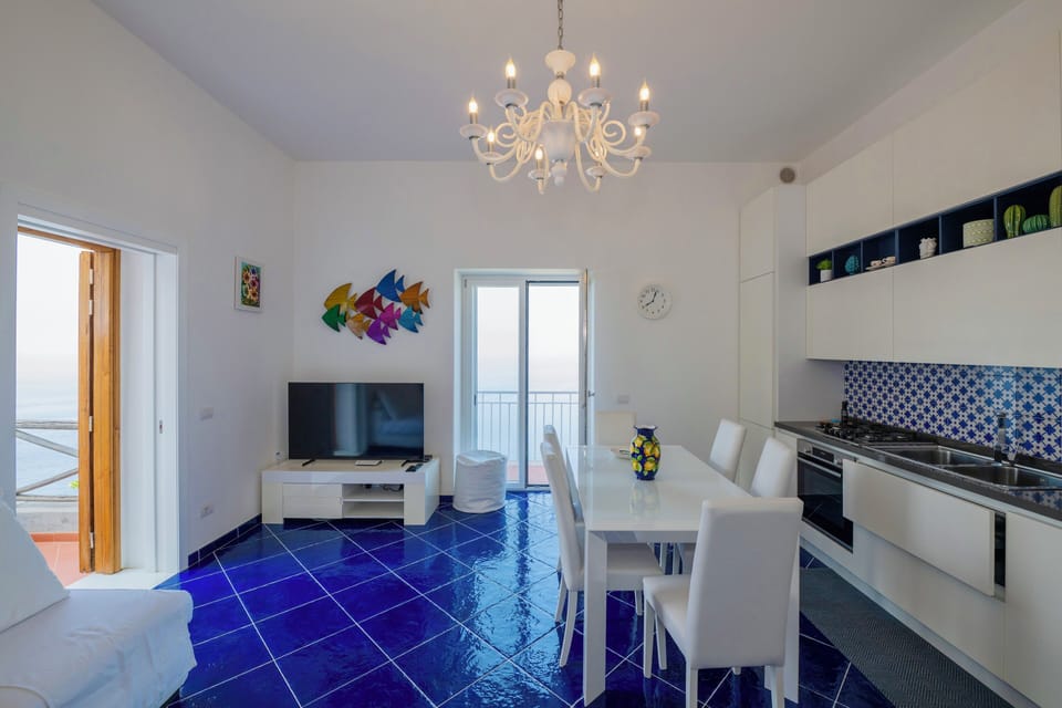 Apartment, 2 Bedrooms, Sea View | Living area | 32-inch flat-screen TV with digital channels