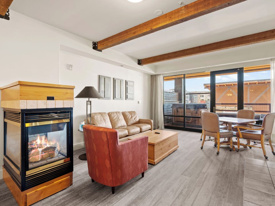 Living Area / Dining Table for 4 / Balcony / Sofa Sleeper