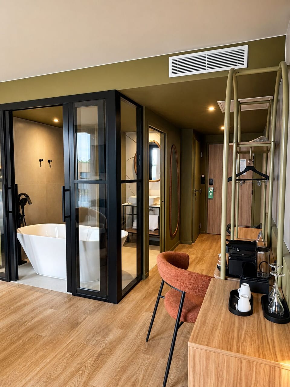 Junior Suite, Multiple Beds | Premium bedding, minibar, desk, laptop workspace