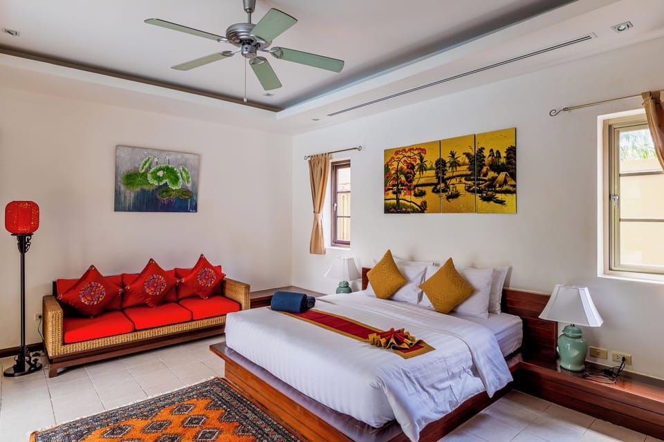 Family Villa, 3 Bedrooms, Patio, Pool View | Free cribs/infant beds, free WiFi, bed sheets