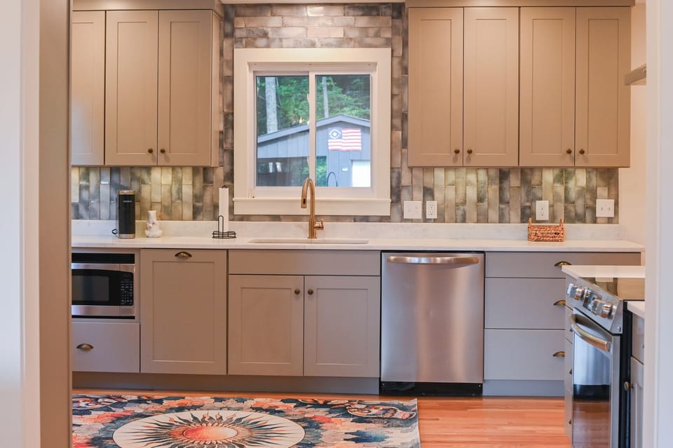Loads of counter space for the chef to prep and work!