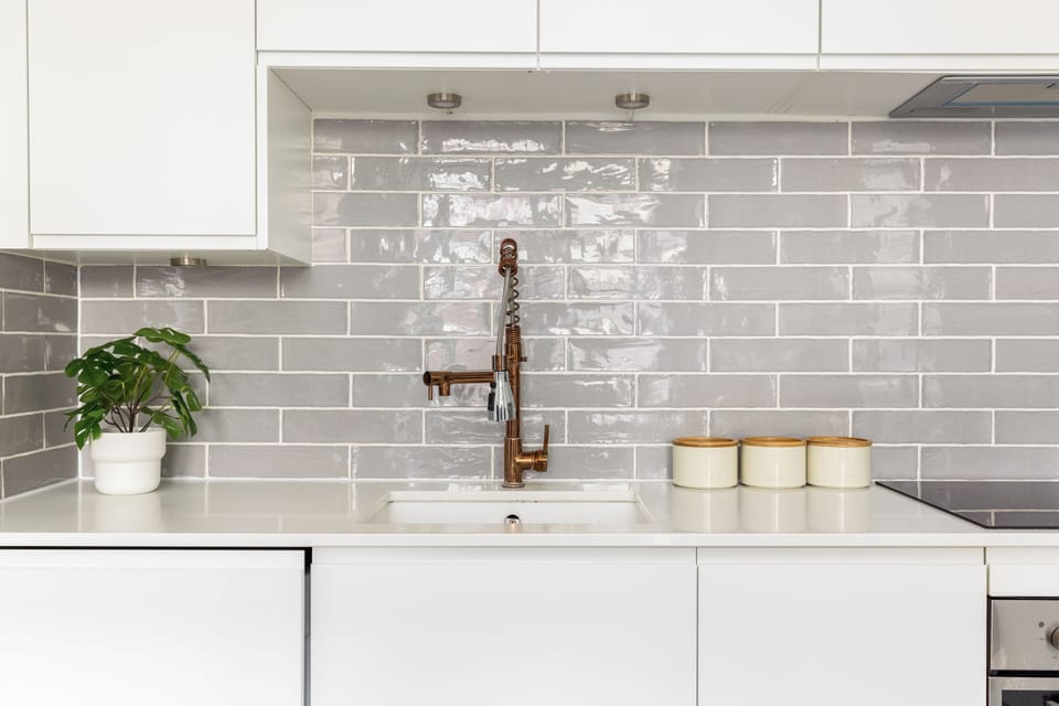 Apartment | Private kitchen | Full-size fridge, microwave, oven, stovetop
