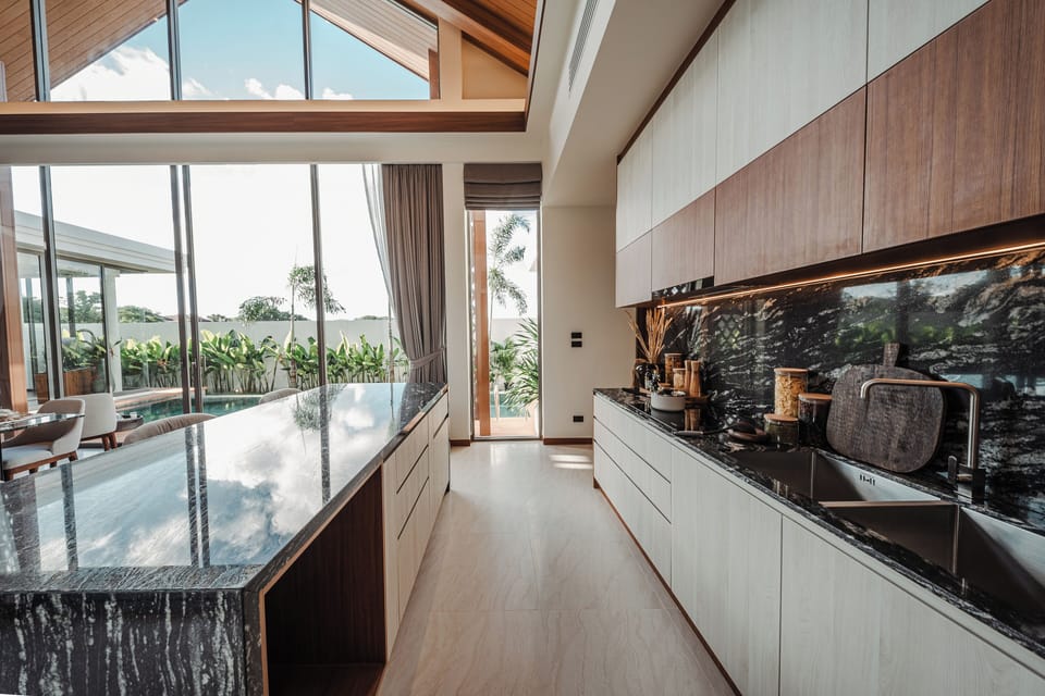 3 Bedrooms Pool Villa | Private kitchen | Fridge, microwave