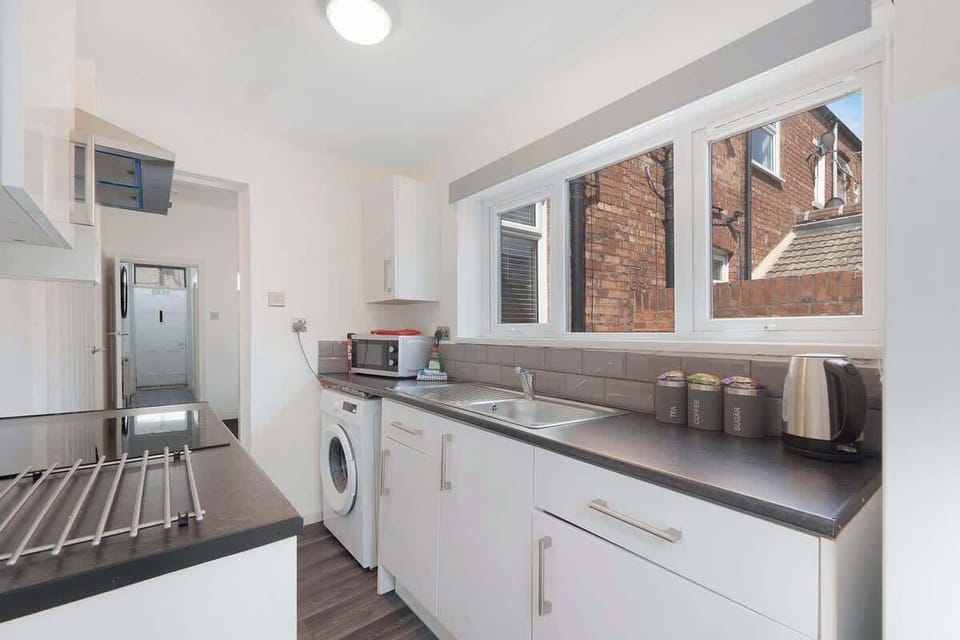 Family-friendly kitchen oasis equipped with all essentials, including a washer & dryer, oven, fridge and full cookware set. Plus, thoughtful touches like children's dinnerware ensure everyone feels right at home in this cozy culinary haven.
