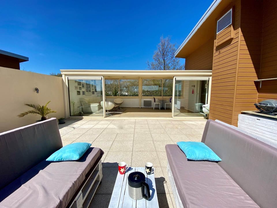 terrasse_Rooftop_plage moulin blanc_vacance_mer_finistere_pas cher_le relecq kerhuon_evea _location