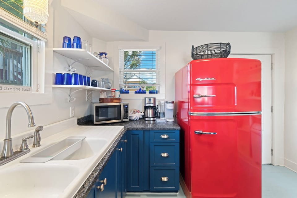 This bold pop of red isn’t just a fridge—it’s a conversation starter, a throwback, a photo op. The Big Chill is our wink to retro charm in a sea of sleek stainless, and somehow, it just makes morning coffee and cold bubbly feel more fun.