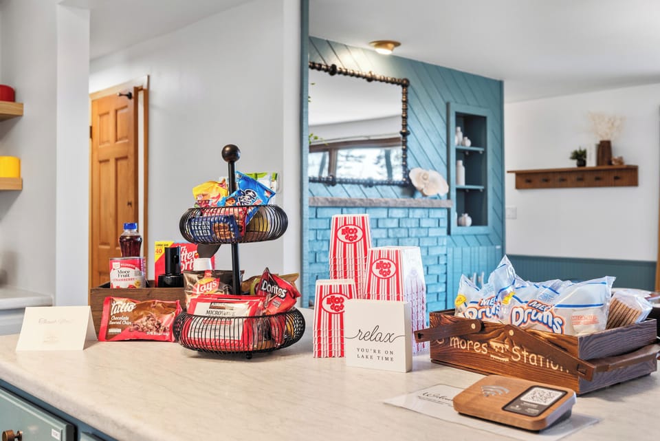 Snacks, s'mores and breakfast has already been thought of for you. 