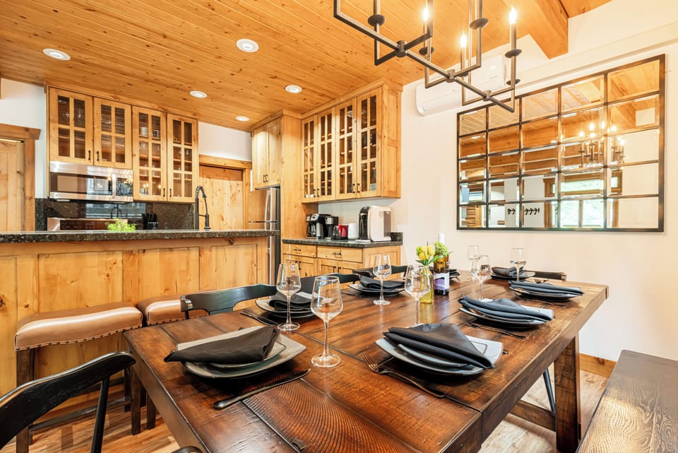 Dining Table ajacent to Kitchen and Living Room
