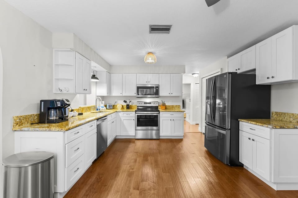 Our fully stocked kitchen