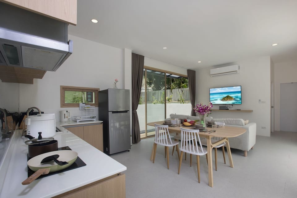 Design Villa, 2 Bedrooms, Pool View | Living area | 36-cm flat-screen TV with cable channels