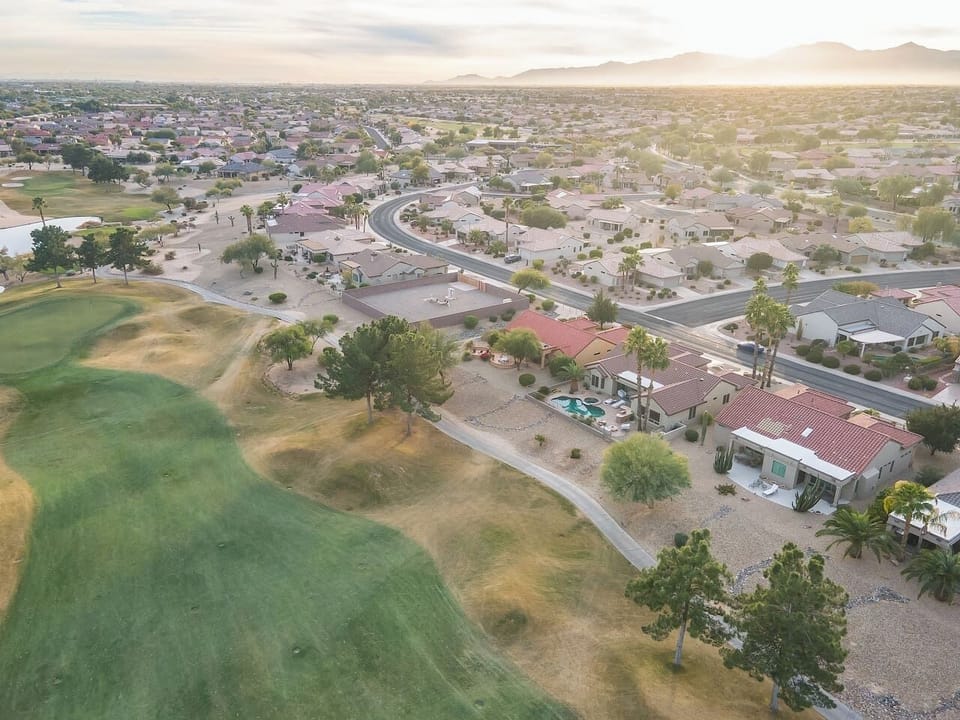 Golf Course behind the home