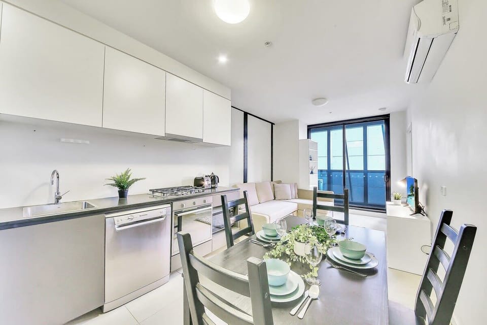 A kitchen & dining area.